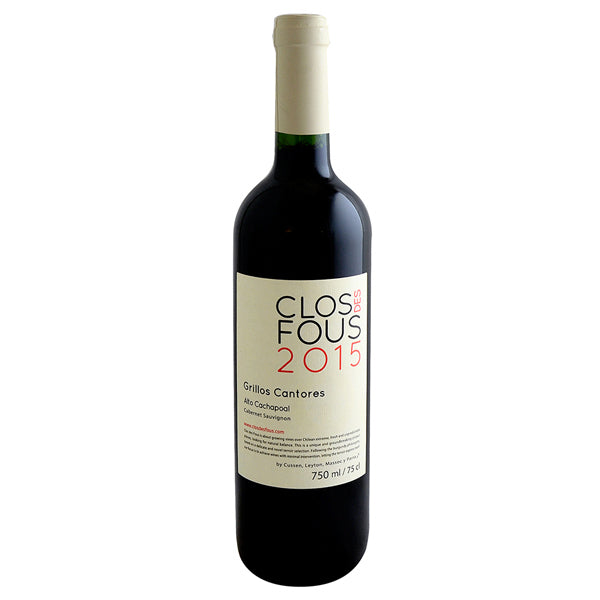 2015 `Grillos Cantores` Alto Cachapoal Cabernet Sauvignon, Clos des Fous