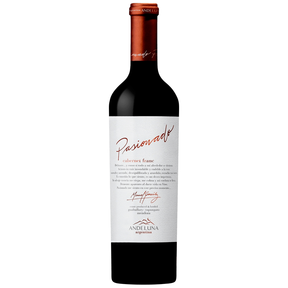 2019 Cabernet Franc 'Pasionado', Uco Valley, Mendoza, Andeluna